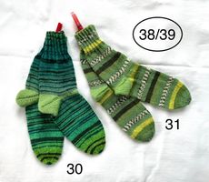 handgestrickte Wollsocken, 38/39