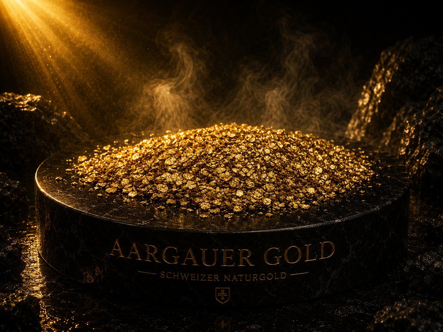 Sehr seltene Goldflitter aus dem Aargau 0.650 g (Gebraucht) in ...