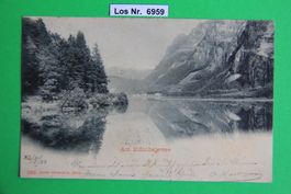 CH Ansichtskarte am Klönthalerseee um 1898          Los 6959