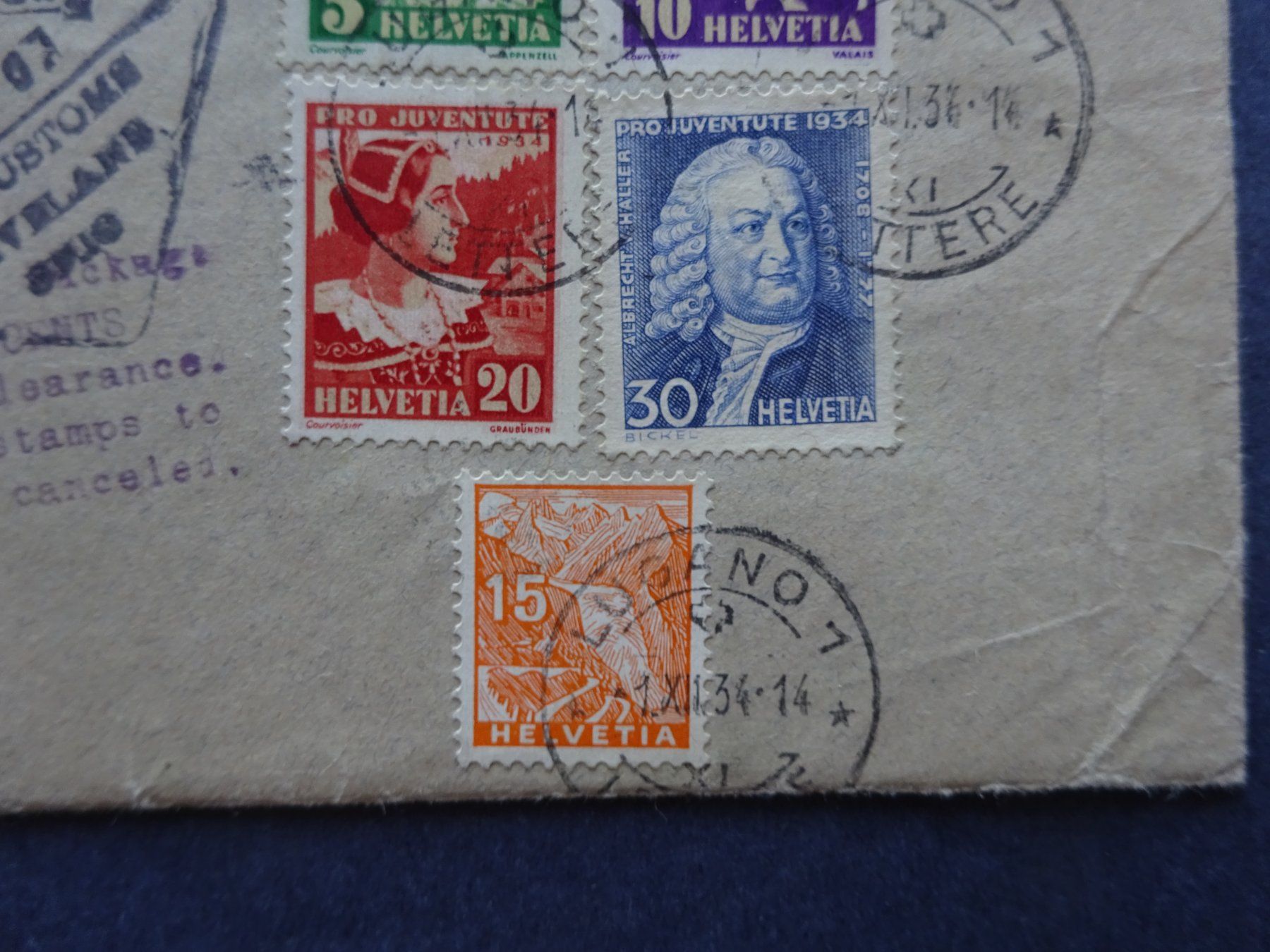 Tutti i francobolli: 1934 Pro Juventute FDC – Usato da Appenzell-Steinegg venduto da adi1975 4