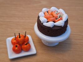Handmade Apfelkuchen Set für Puppenhaus