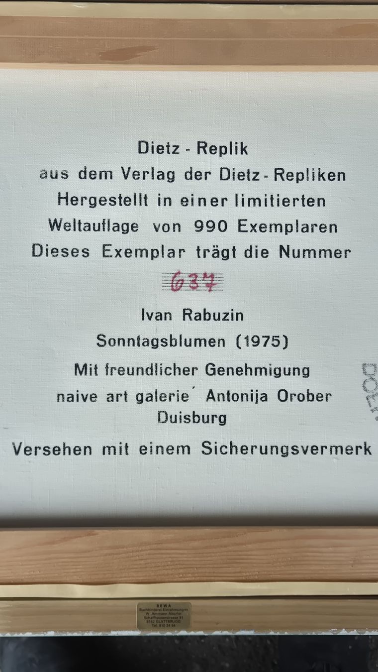 Dipinti: Ivan Rabuzin Gemelde 1975 – Usato da Rämismühle venduto da beni0010 3