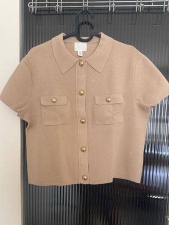 Gilet court beige H&M
