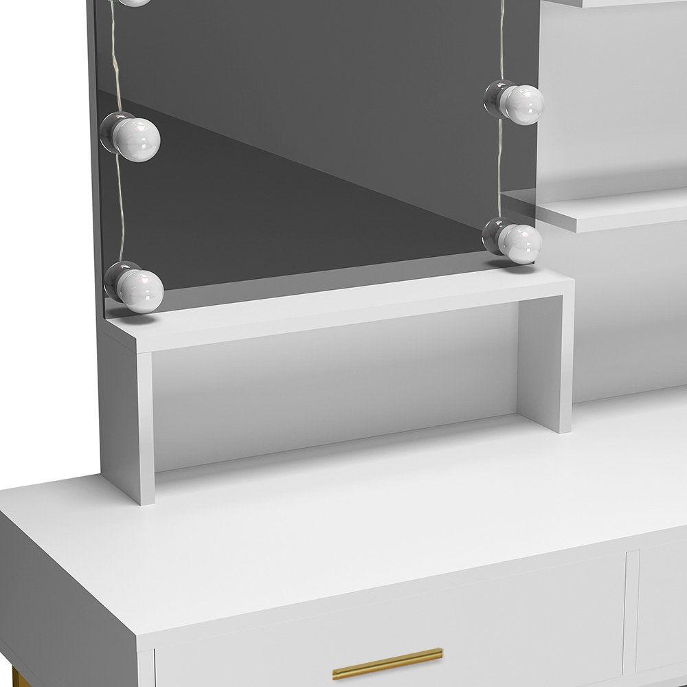 Schminktische: 21308 - Schminktisch KERSTIN - LED Kosmetiktisch mit Hocker – Neu und originalverpackt aus Wallenwil von toesstal-vertrieb 6