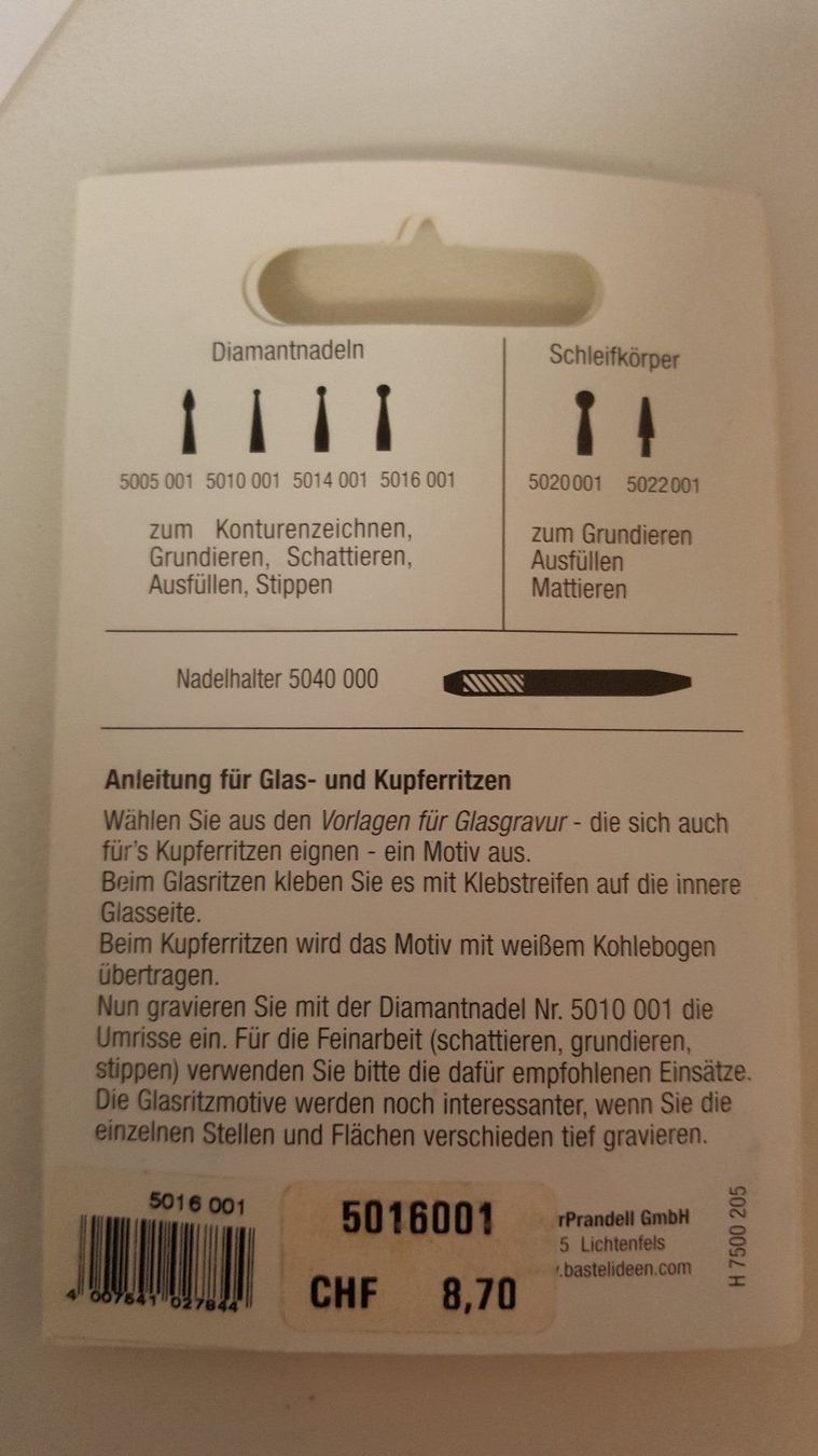 Alle Werkzeuge: Gravierer Glassgravierer Diamantnadel – Neu (gemäss Beschreibung) aus Kreuzlingen von JOWY72 1