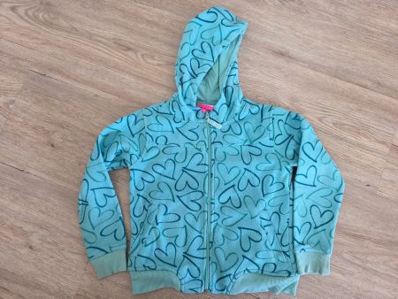 Fleecejacke Tik&Tak mit Herzmuster, Grösse 116