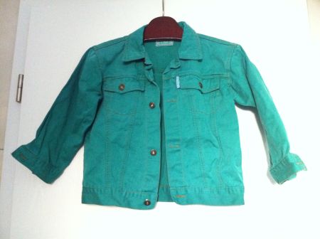 Vintage Jack Morgan Kinder Jeans Jacke grün Gr 110