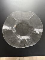 Glasschale Glasi Hergiswil transparent 40 cm Zustand gut