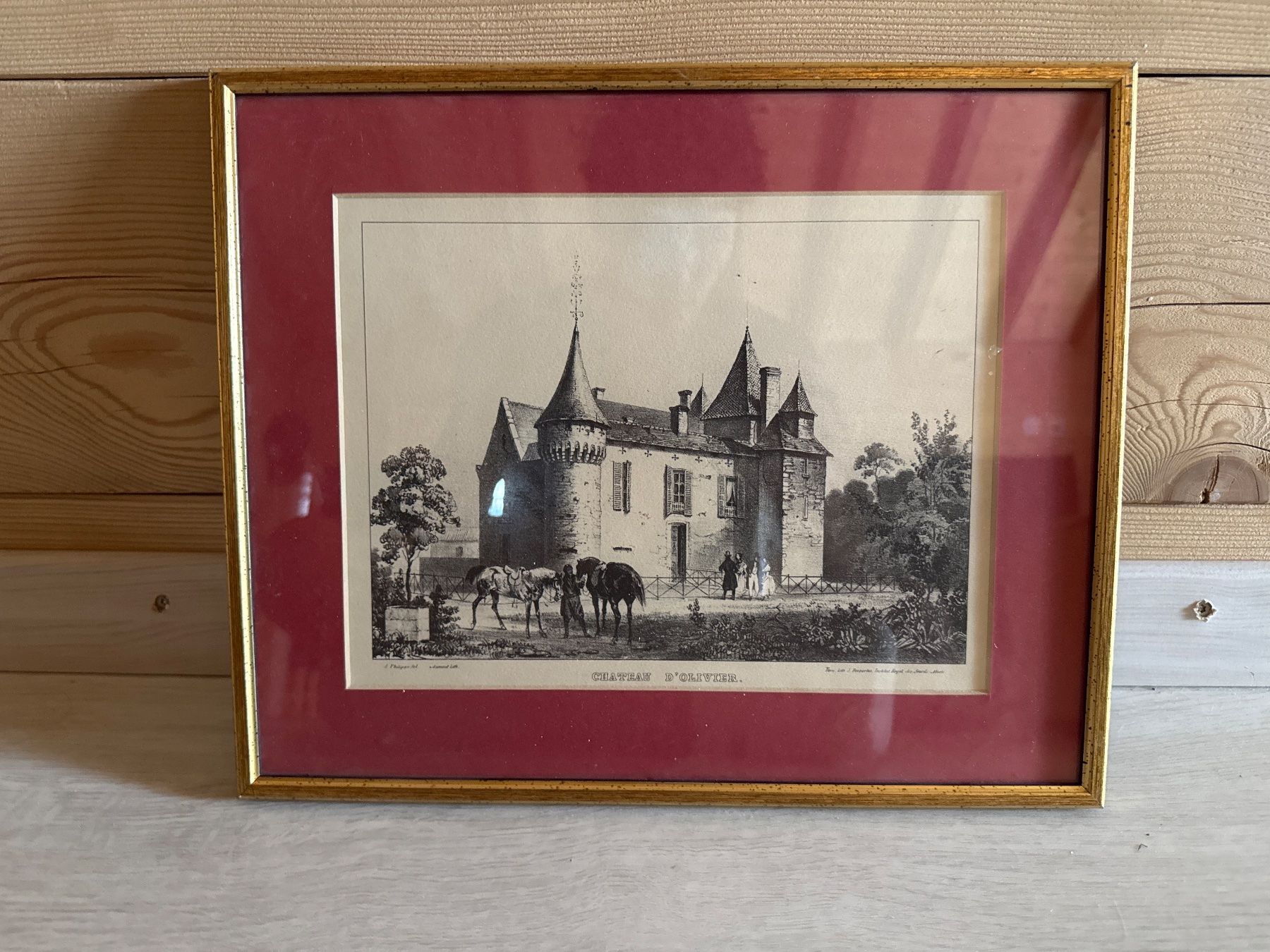 Incisioni: Superbe gravure "Château d’Olivier" – Usato da Erde venduto da CBarts