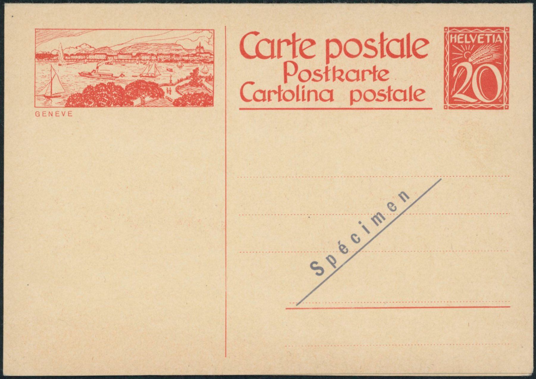 Tutti i francobolli: 1925 - Ganzsachen - Doppelpostkarten - Spécimen – Nuovo (secondo la descrizione) da Schindellegi venduto da leecollect 2