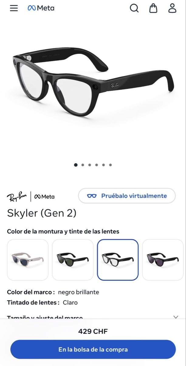 Occhiali & Lenti: Meta Skyler gen2  – Nuovo (secondo la descrizione) da Zúrich venduto da bvg_7kpt