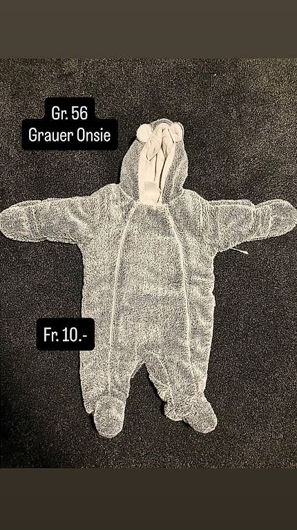 Giacche & Cappotti: Onsie grau (Gr. 56) – Usato da Schattenhalb venduto da -Maja- 1