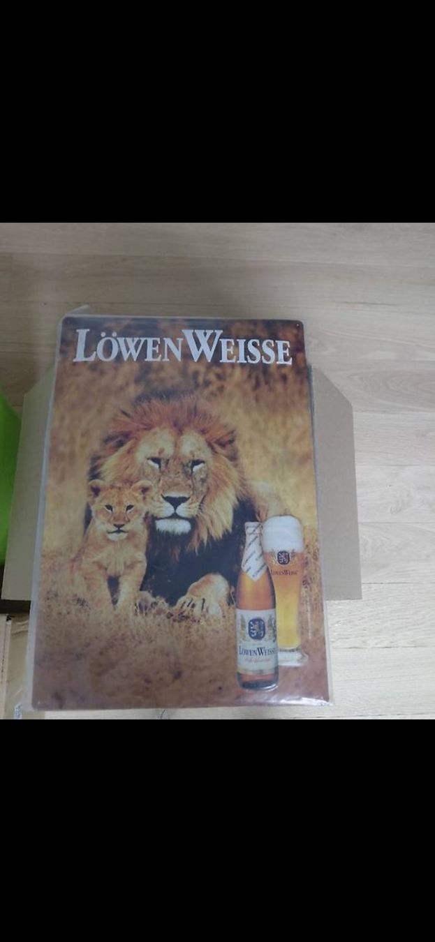 Insegne: Blechschild Löwen   bier   gebraucht – Usato da Heimberg venduto da 19BERN31