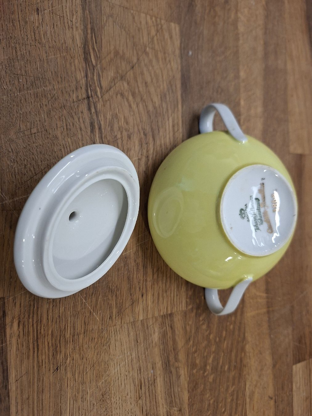 Zuccheriere: Antike Zuckerdose Seltmann gelb – Usato da Meinisberg venduto da Destiny1972 1