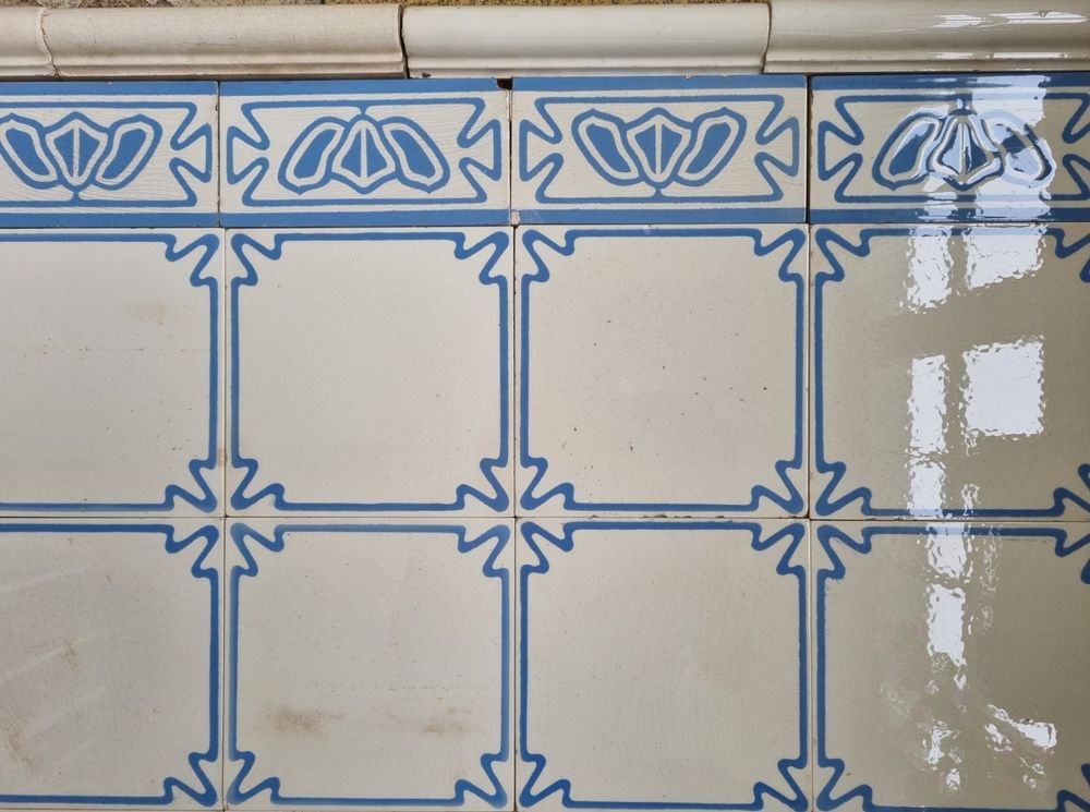 RARITÄT: Orig. Villeroy & Boch Jugendstil Badezimmer Fliesen (Gebraucht ...