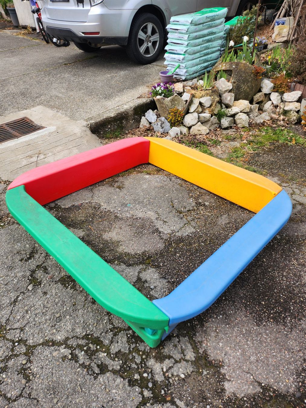 Sabbiera per bambini: Sandkasten Big ca. 160x160cm – Usato da Veltheim AG venduto da D.B_1983 1