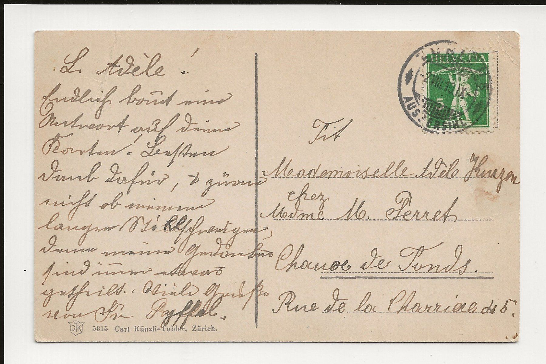 Cartoline postali: AK 1910 Zürich Bahnhofplatz – Usato da Greifensee venduto da 315WDO 1