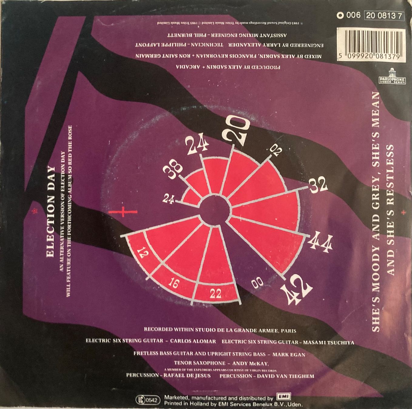 Vinyles: ARCADIA - ELECTION DAY – D'occasion à Poliez-Pittet par Newtown-Records 1