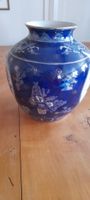 Vintage Vase aus China, blau-weiss