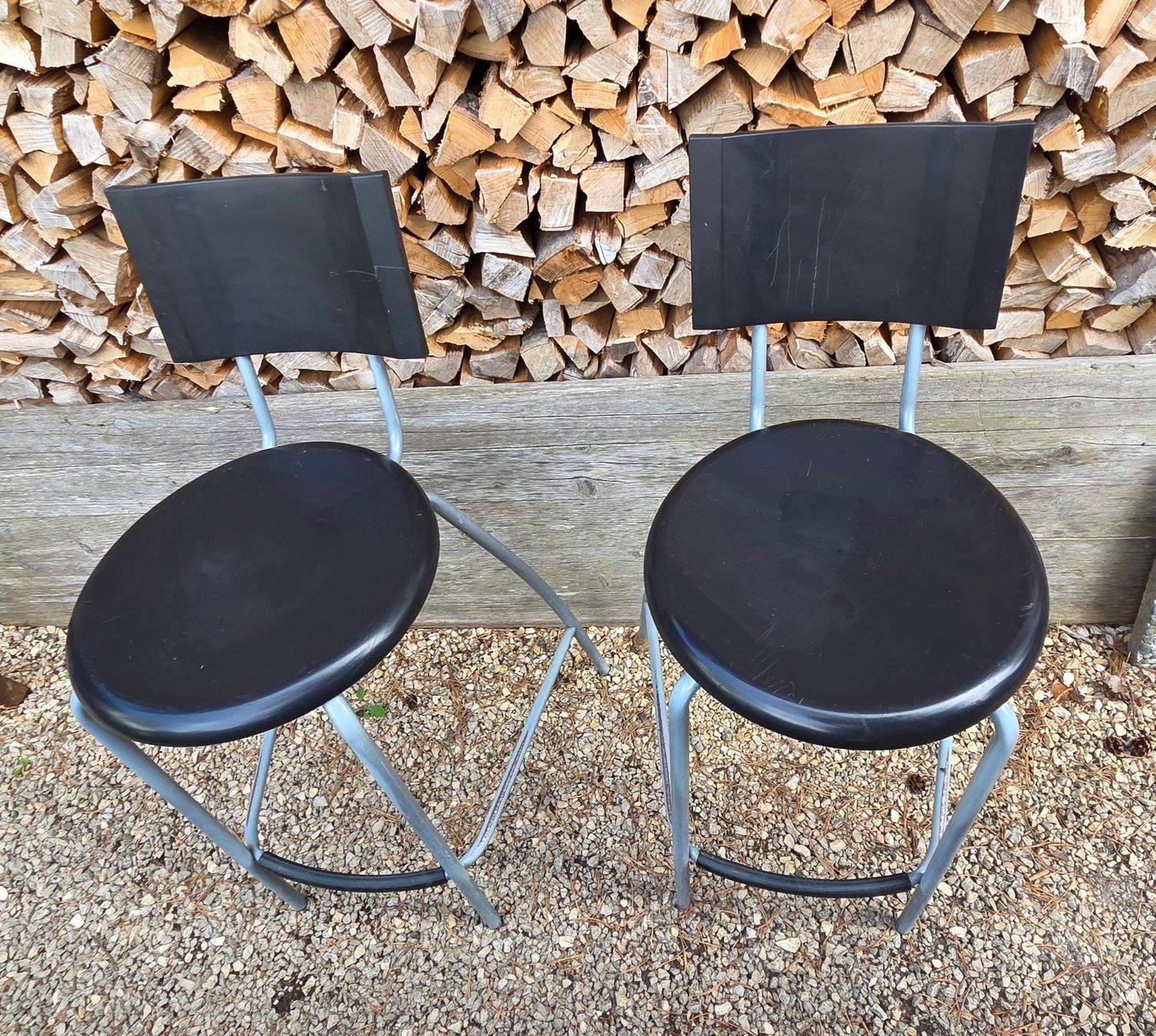 Sgabelli: Barhocker 2er Set schwarz Metall Gestell gebraucht – Usato da Regensdorf venduto da Beeker