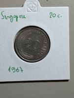 Singapour - 20 cts - 1967