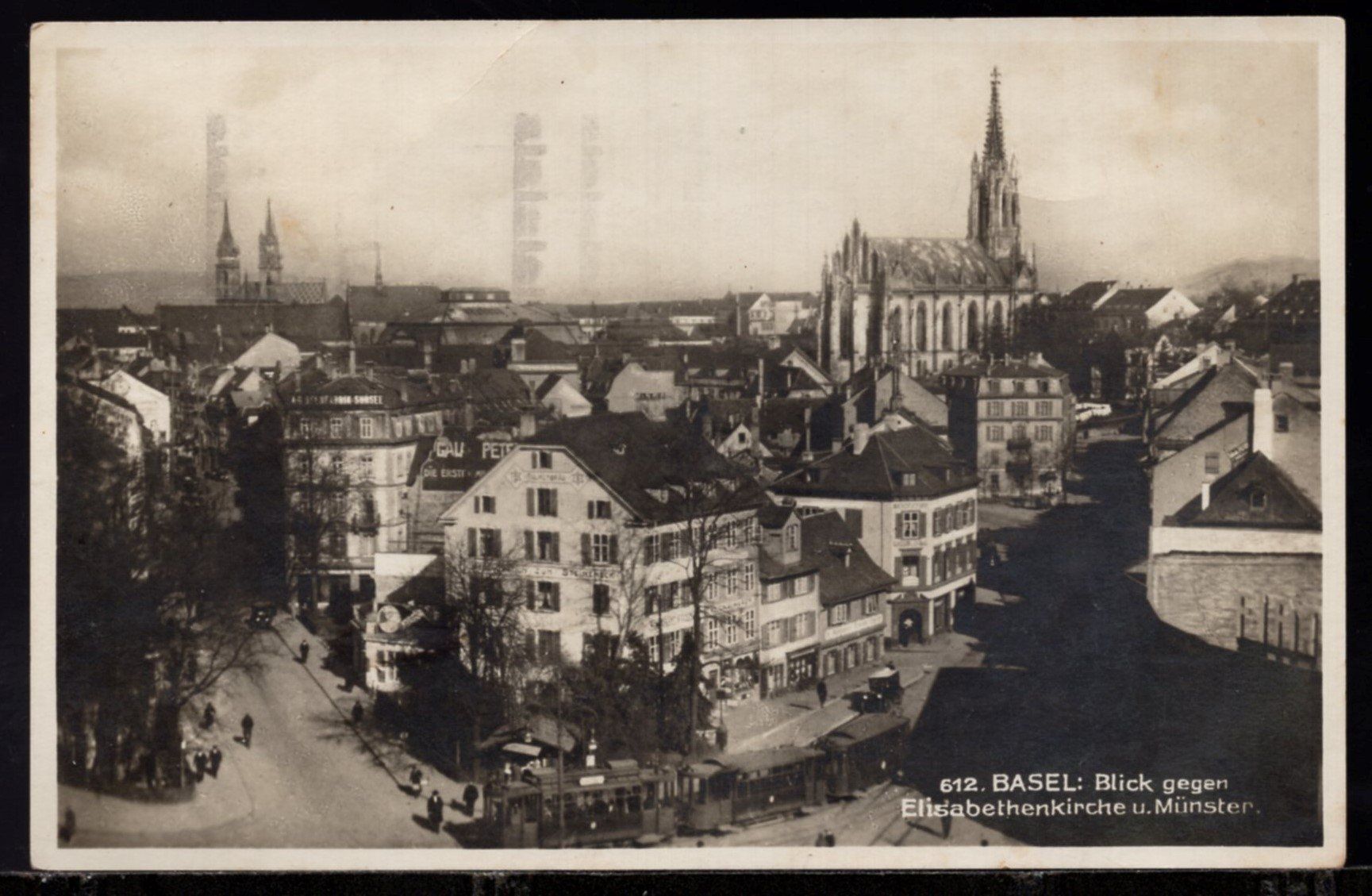 Cartoline postali: Basel;  Restaurant STEINECK - Tram - Oldtimer – Usato da Aarau venduto da kufi44