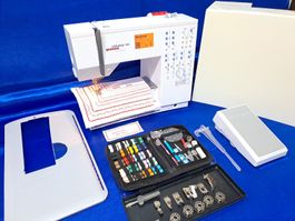 BERNINA VIRTUOSA 150 QE WIE NEU GARANTIE 3 MONATE REVIDIERT 