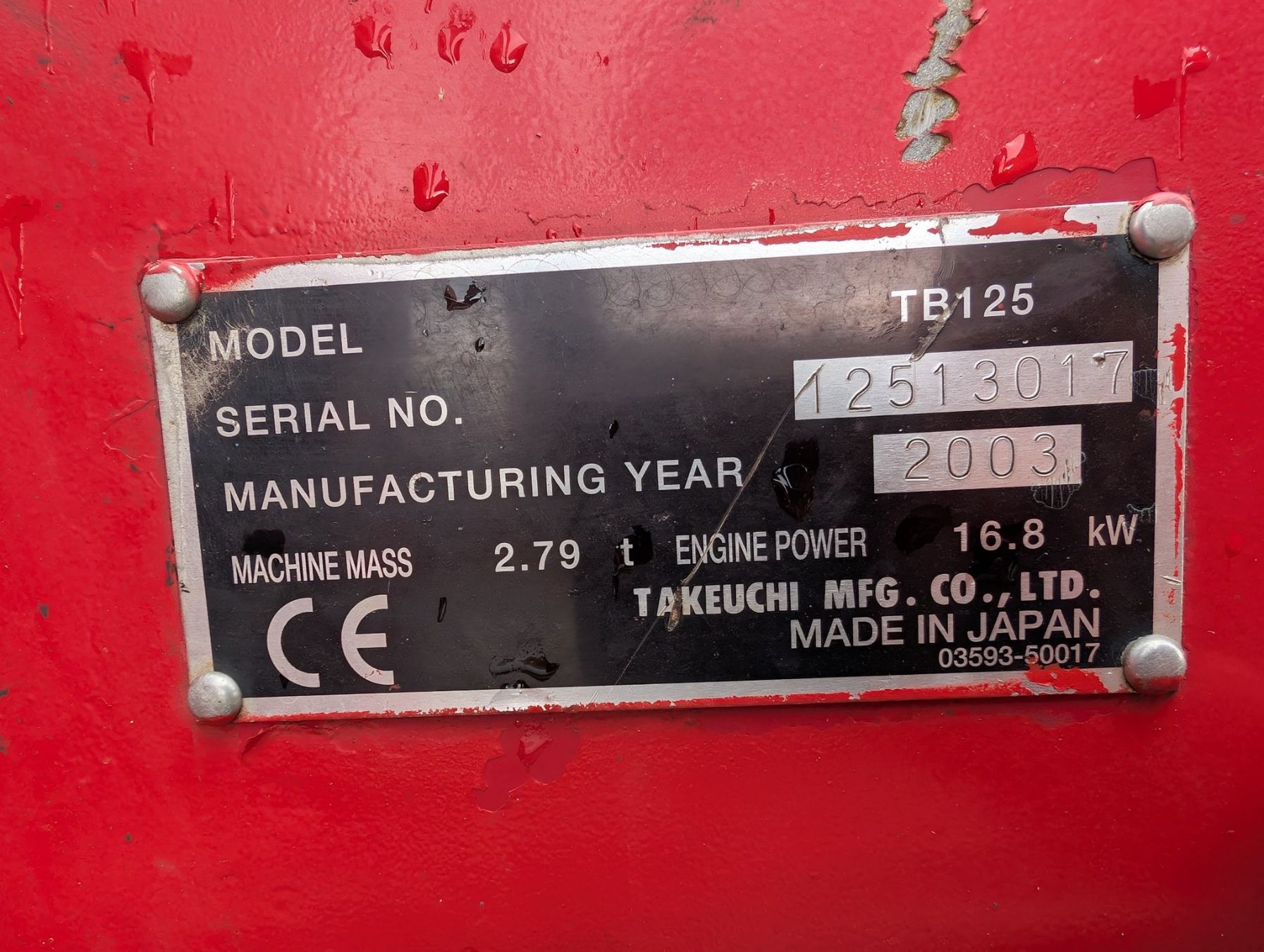 Takeuchi Escavatori: Bagger Takeuchi TB125 / Diesel / 2.7t – Usato da Scherz venduto da Mietpoint_Hossli 8