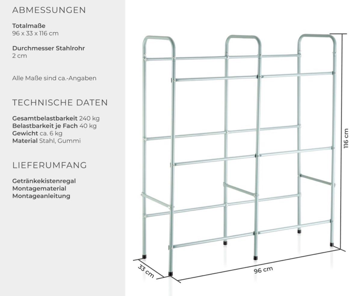 Scaffali: Neues Getränkekisten-Regal – Nuovo (secondo la descrizione) da Hitzkirch venduto da DM_7 1