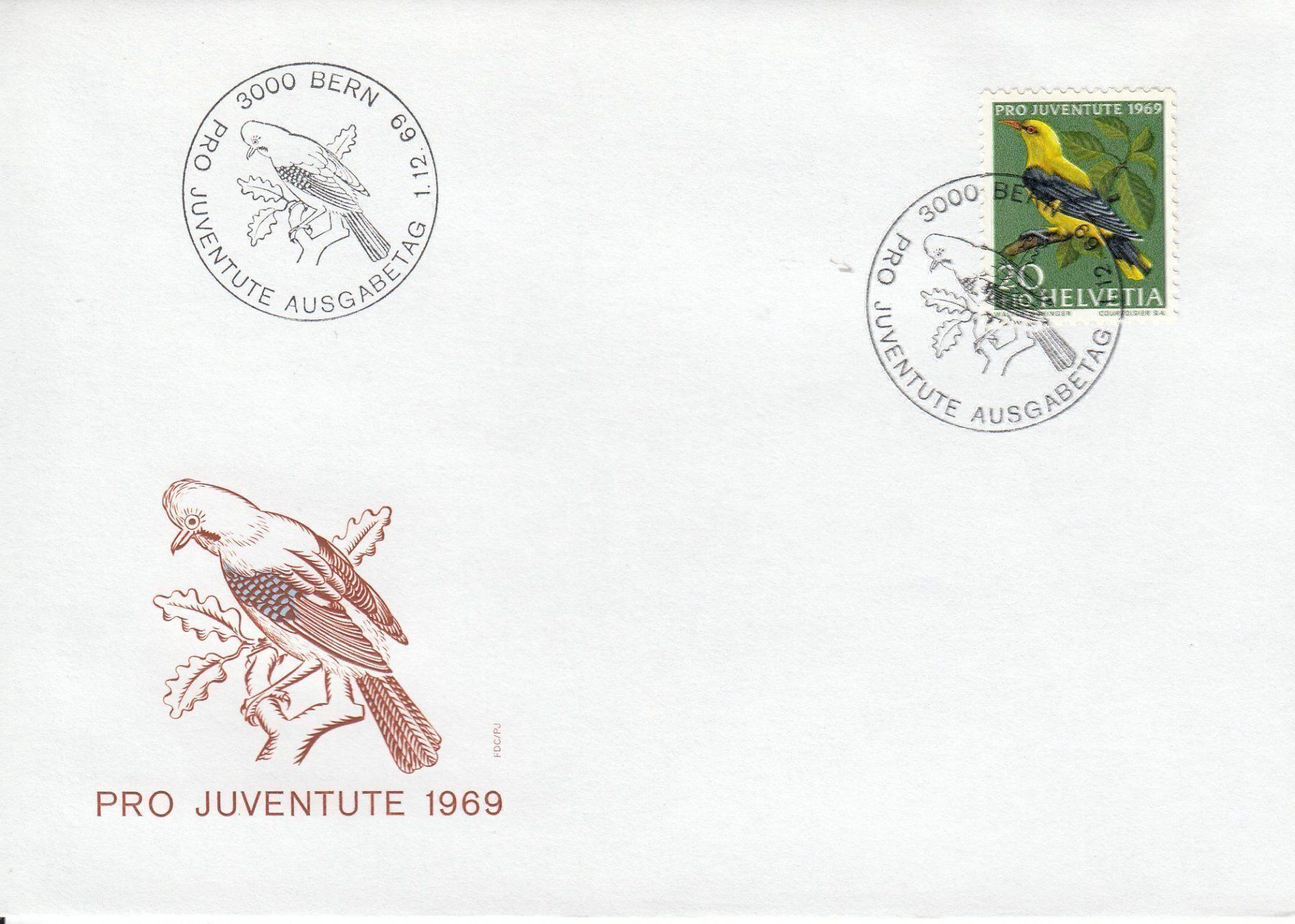 Tutti i francobolli: 1969 J228-30 Pro Juventute 3 FDC – Usato da Spreitenbach venduto da Mustang_1105 1