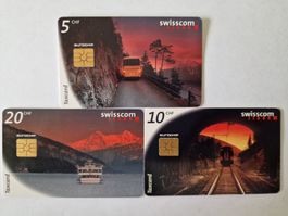 Swisscom Taxcard 3er Set. Was die Schweiz verbindet.