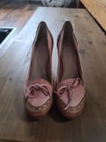 Pumps rosa Leder Grösse 38 made in Italy guter Zustand