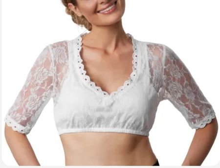 %neue Dirndlbluse weiss Gr. S, Oktoberfest