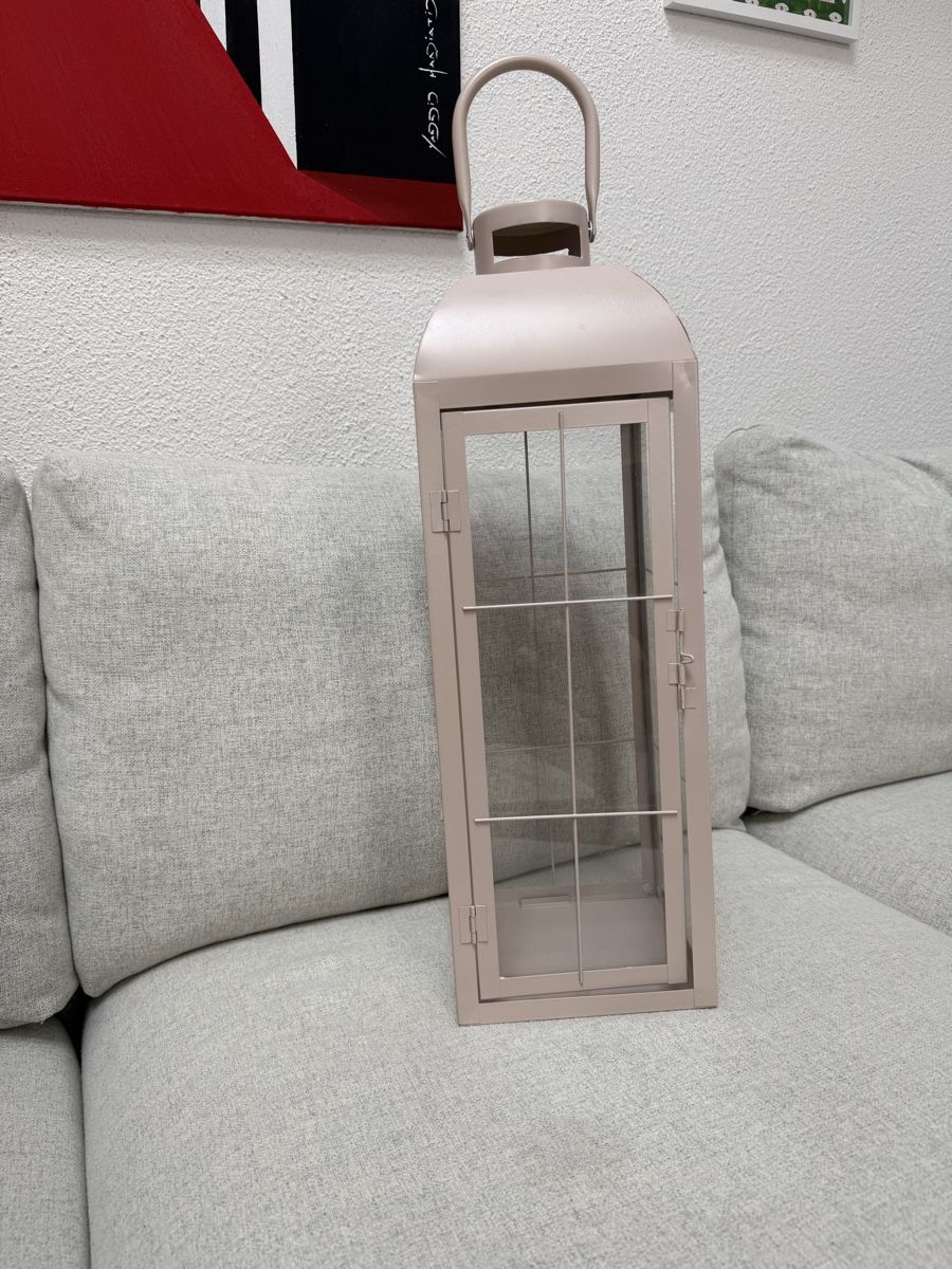 Lanterne: Laterne Metall Rosa rechteckig Glas mit Griff – Usato da Brüttisellen venduto da nat_5622