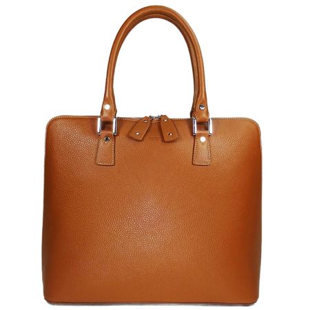 1 Stück Businesstasche Leder Handtasche camel made in Italy