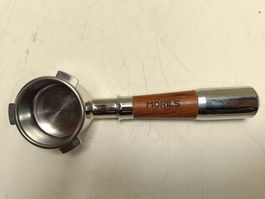Moris 54mm Siebträger Holzkopf poliert, top Zustand(em76)
