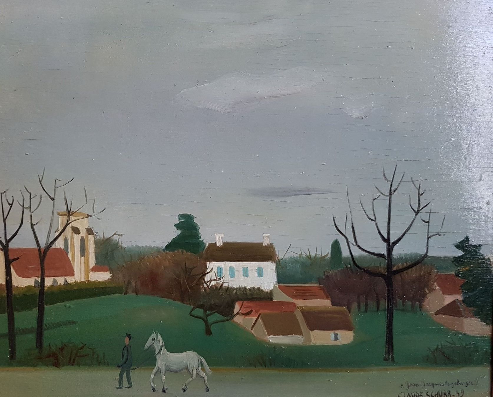 Dipinti: Claude SCHURR, Neauphle-le-Château 1949 – Usato da Lausanne venduto da leneko 1