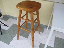 Barhocker Holz, dekorativ, gut erhalten, Höhe ca. 78 cm