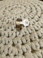 Goldfarbener Ring, Edelstahl, Grösse 20 - Neu