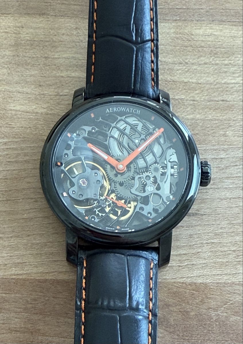 Aerowatch Orologi: Aerowatch Skeleton Handaufzug 45mm – Usato da Embrach venduto da watchesandlighters 5
