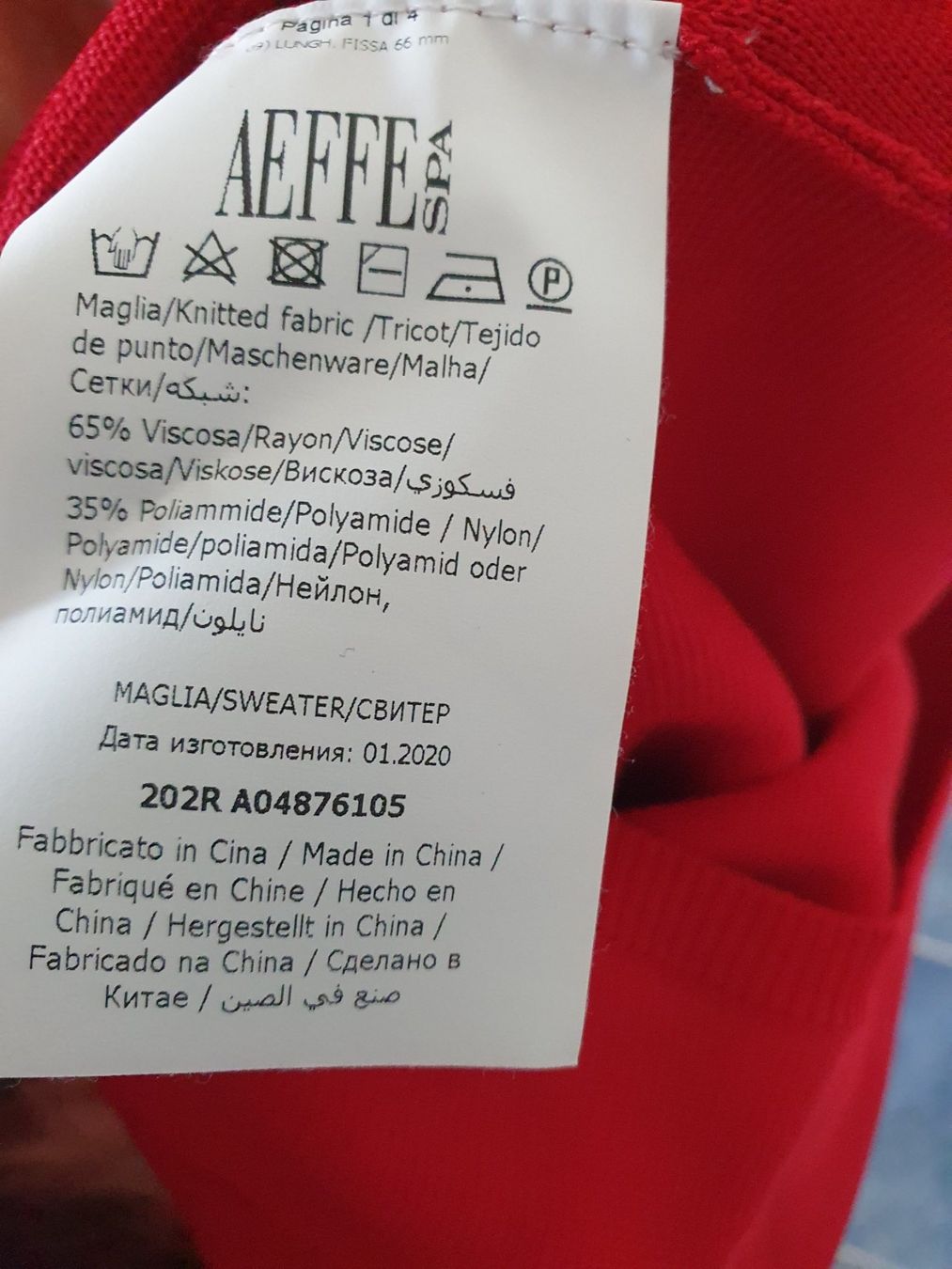 Vestiti: Alberta Ferretti Kleid, Gr. 36, rot, Aeffe SPA – Nuovo (secondo la descrizione) da Heinrichswil venduto da sabi2809 4