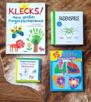 Bücher Klecks, Fadenspiele, Basteln, Fingerstempel