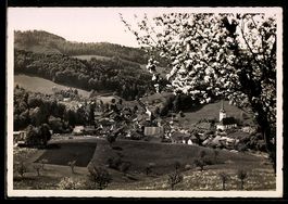 AK Langenbruck, Ortsansicht mit Kirche