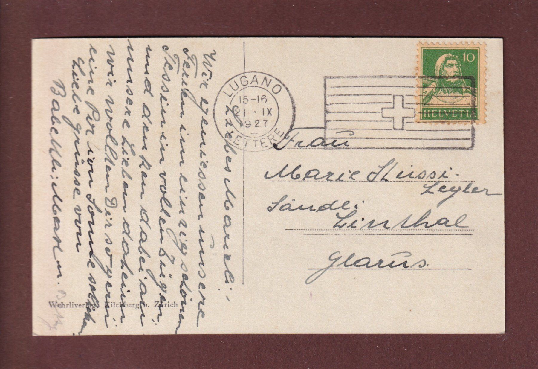 Cartes postales: GANDRIA - 1927 – D'occasion à Pully par nicecards 1