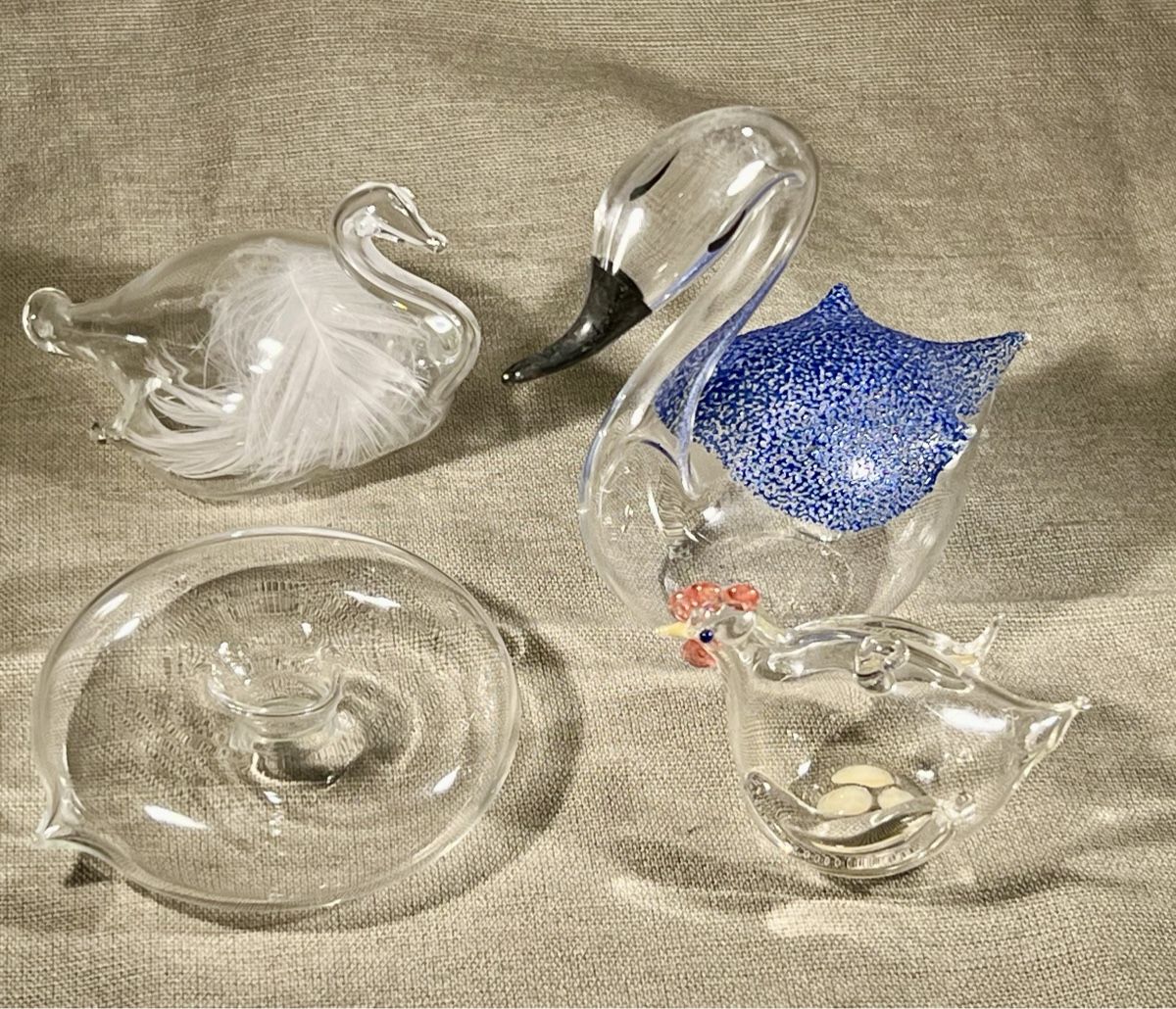Alle Dekorationen: 3 jolis oiseaux en verre soufflés, décoration – Gebraucht aus Genève von DELIRBEADS 4