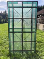 Alte Bleiglasfenster 1.02 m x 4.13 m in 2 teilen