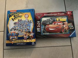 Paw Patrol Spiel und Cars Puzzle ab 4