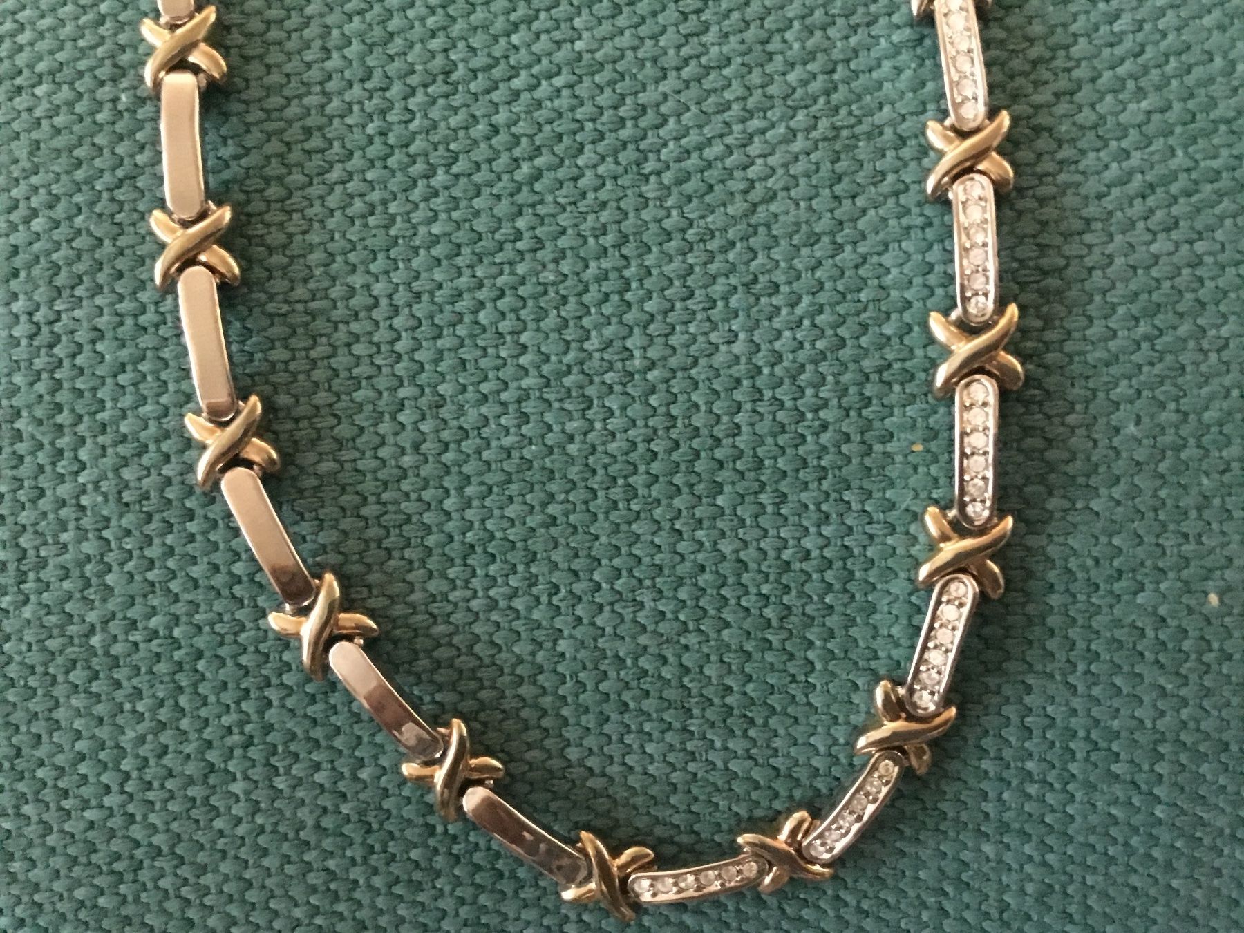 Catenine: Collier bicolore or/argent design original neuf – Nuovo e nell'imballaggio originale da Le Landeron venduto da nic_8hd5 2