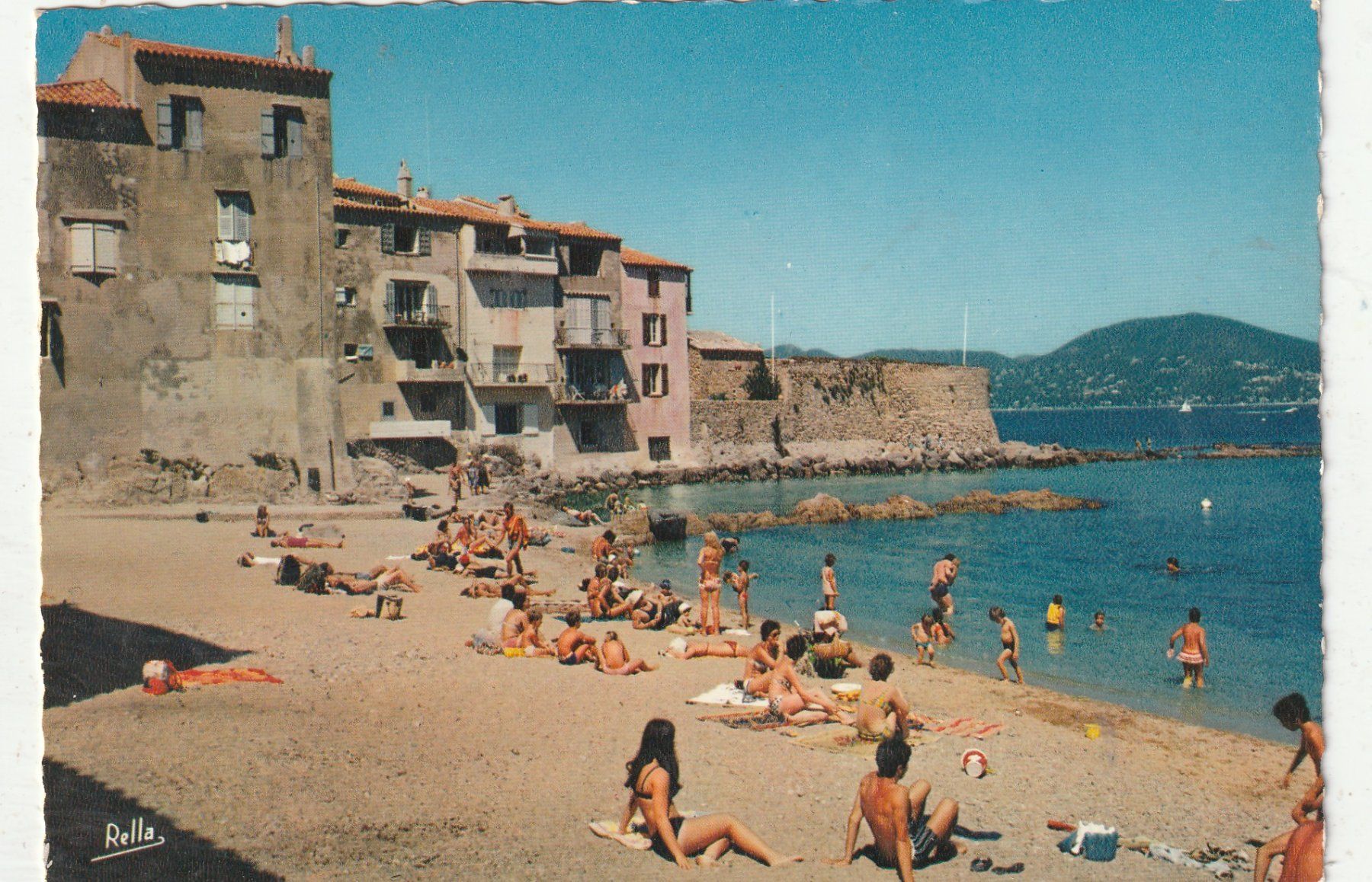 Ansichtskarten: Badestrand Cote d'Azur – Gebraucht aus Lumbrein von made02