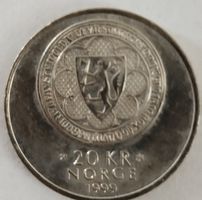 20 KR 1999 Akershus Norwegen Münze